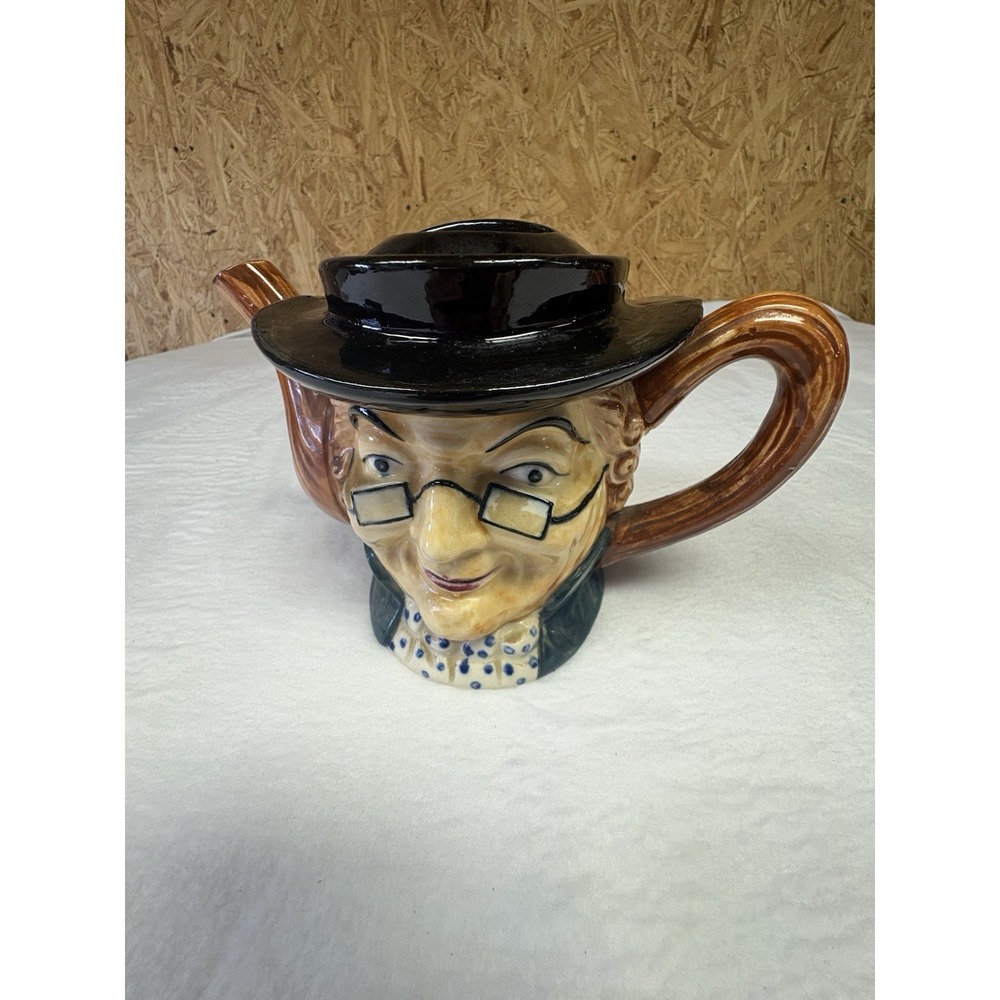 Toby Style Benjamin Franklin Ceramic Character Teapot, Wales China